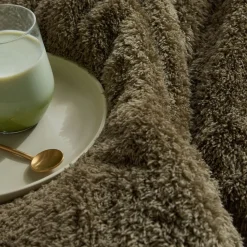 Plaid Teddy en Polyester 130 x 180 MATCHA Matcha
