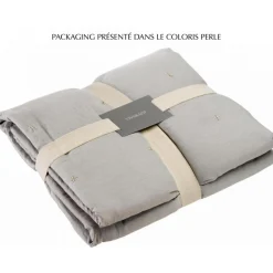 Plaid Uni NALA - Perle 140x200 cm