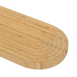 Planche à découper avec rainures en bambou
