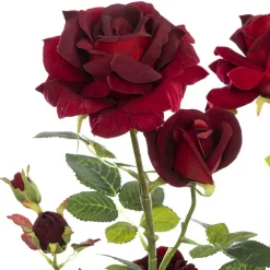 Plante décorative artificielle Rosier rouge