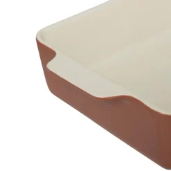 Plat rectangulaire en ceramique terracota
