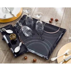 Plateau Anthracite Imprimé - FUSAN