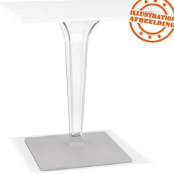 Plateau de table 'LIMULE' blanc carré