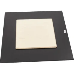 Plateau de table 'PLANO' carré noir en résine compressée