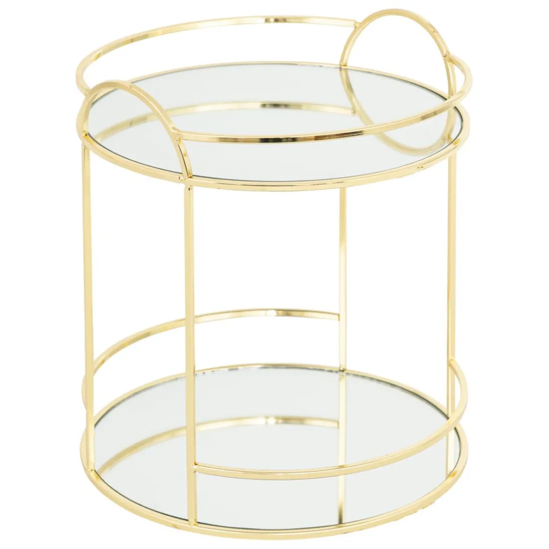 Plateau miroir 2 étages Feel Doré