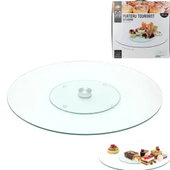 Plateau verre tournant 45cm WARREN