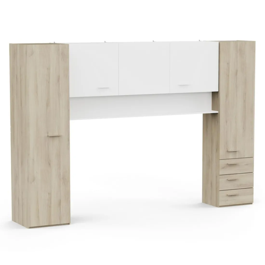 Pont 2 + 3 Portes , 3 tiroirs Tidy