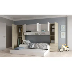 Pont 2 + 3 Portes , 3 tiroirs Tidy