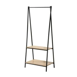 Portant 2 étagères style industriel en Bois Beige