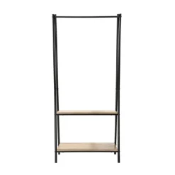 Portant 2 étagères style industriel en Bois Beige