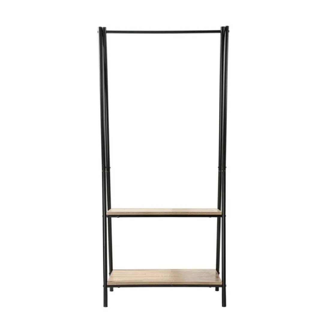 Portant 2 étagères style industriel en Bois Beige