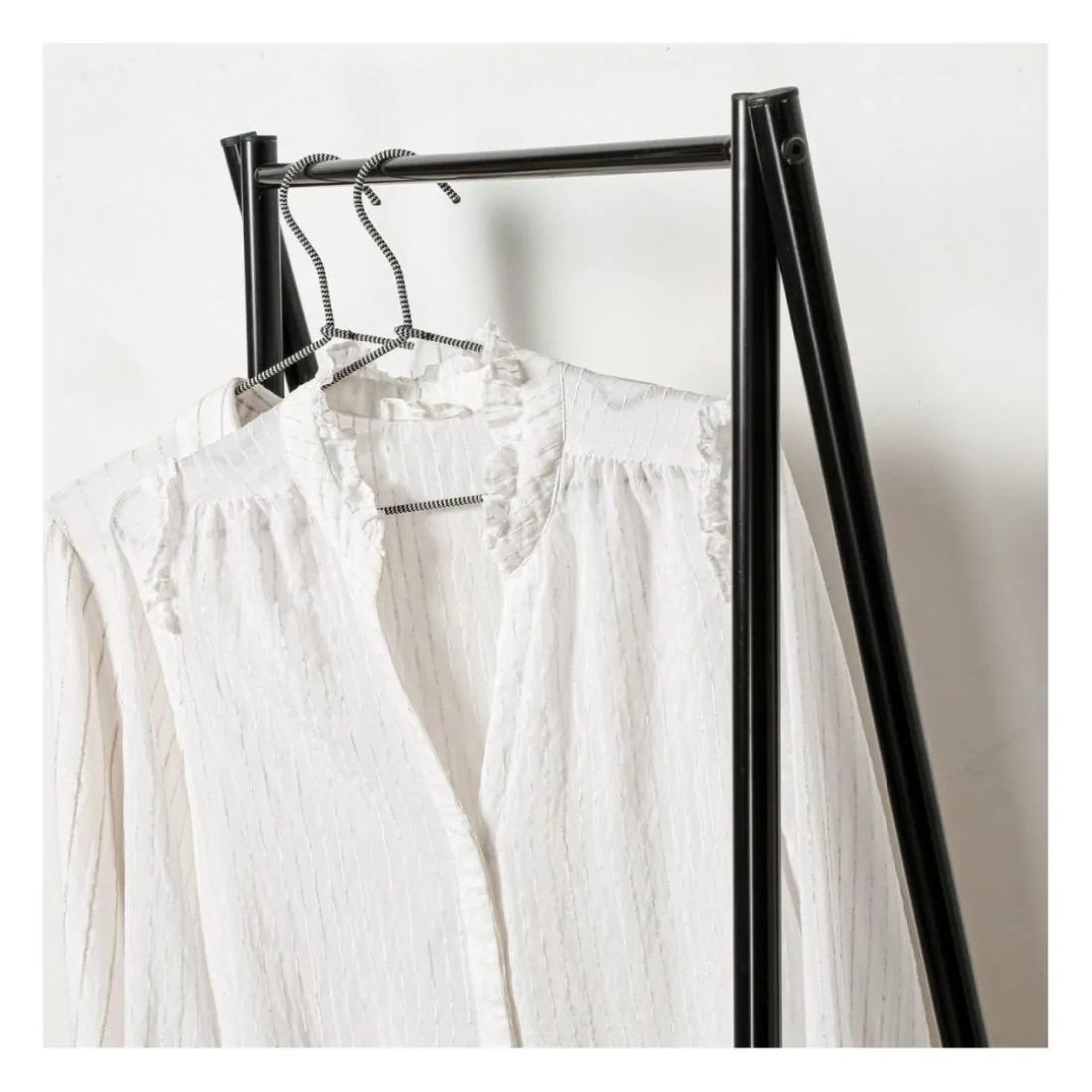 Portant 2 étagères style industriel en Bois Beige