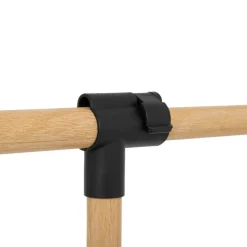 Portant à vêtements extensible effet bois