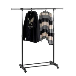 Portant en acier hauteur ajustable noir