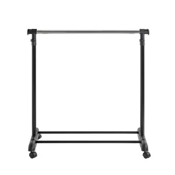 Portant en acier hauteur ajustable noir