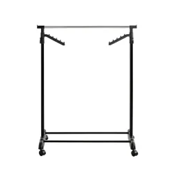 Portant en acier hauteur ajustable par poignée noir