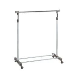 Portant sur roulettes double rangée gris