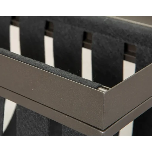 Porte magazines en Métal et Feutre Gris Anthracite MAGGA