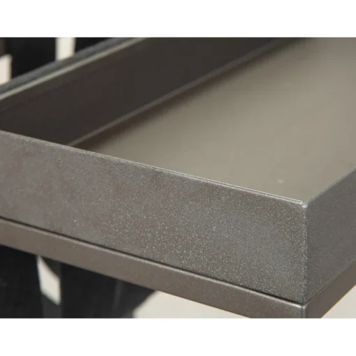 Porte magazines en Métal et Feutre Gris Anthracite MAGGA