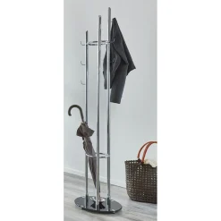 Porte manteau design noir et chrome