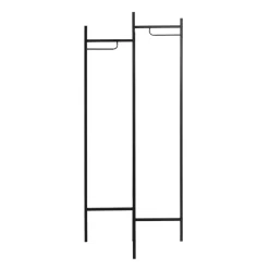 Porte manteau métal cintre laqué noir