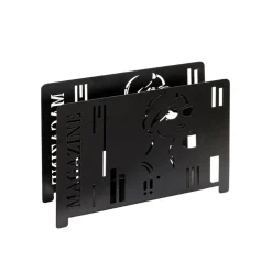 Porte revues Noir en Métal laqué