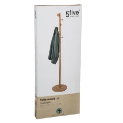 Porte-manteaux 8 crochets bambou