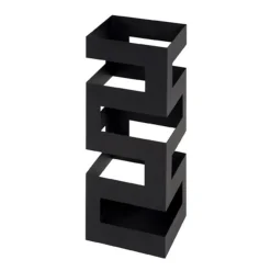 Portes parapluie design métal laqué noir