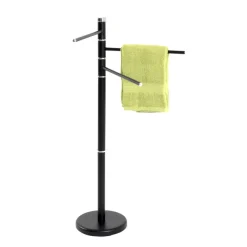 porte-serviettes structure en tube d'acier époxy noir,