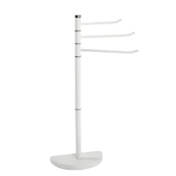 porte-serviettes structure en tube d'acier époxy crème-blanc