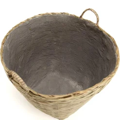 Pot de fleur ovale grand modèle en bambou naturel HECTOR