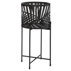 Pot Métal Leaf avec Support x 2