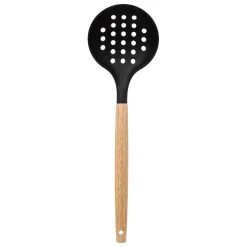 Pot métal noir à ustensiles avec 7 accessoires