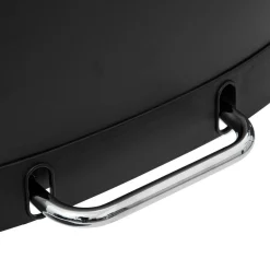 Poubelle à pédale en métal 50L noir