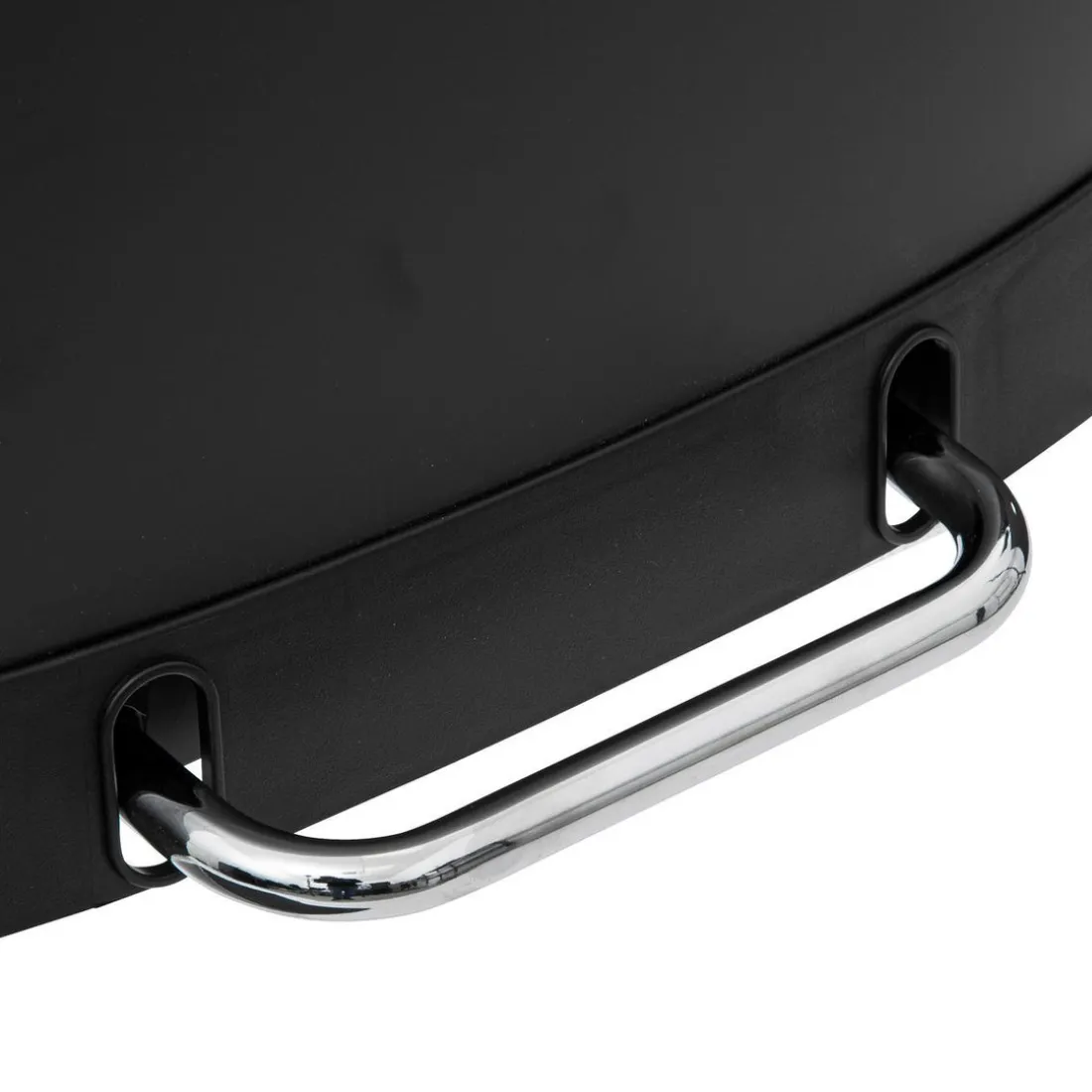 Poubelle à pédale en métal 50L noir