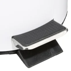 Poubelle blanche en métal 3L