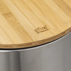 Poubelle 30l en bambou inox