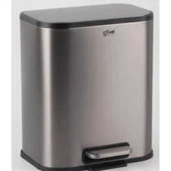 Poubelle métalique 50L mate smart