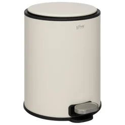 Poubelle métallique 6L argile Delta