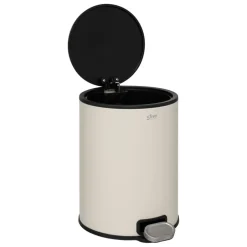 Poubelle métallique 6L argile Delta