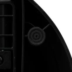 Poubelle slim à pédale 30L noir métal