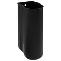 Poubelle slim à pédale 30L noir métal