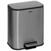 Poubelle Soft Close en inox finition mat 5L