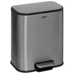 Poubelle Soft Close en inox finition mat 5L