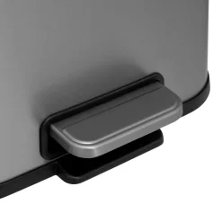 Poubelle Soft Close en inox finition mat 5L