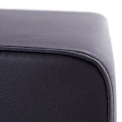 Pouf 'CUBE' de salon en matière synthétique noire