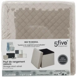 Pouf pliable 31x31 cm