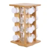 Presentoir a epices 16 pots en bambou MARLER