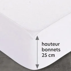 Protège matelas HOUSSE JERSEY 90x190 blanc