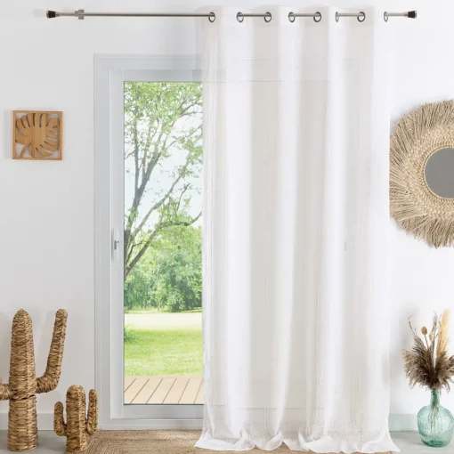 Px voilage en etamine 140x260 SPIRIT - ivoire